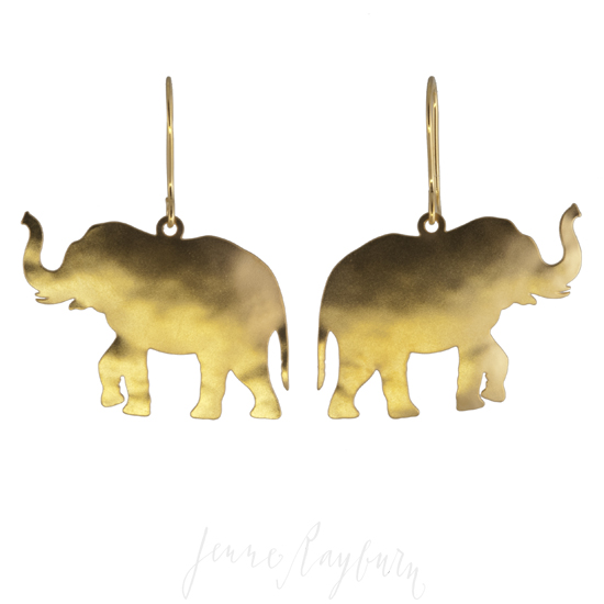 Unique artesan handcrafted Elephant jewelry | Jenne Rayburn