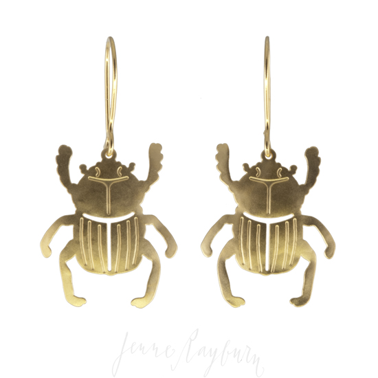 Unique artesian handcrafted Scarab jewelry | Jenne Rayburn