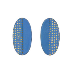 Jenne Rayburn_enamel_earrings folded dot oval