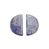 blue-enamel-half circle-post-earrings-Jenne Rayburn