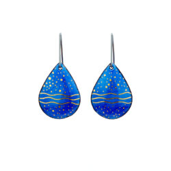 blue-enamel-teardrop-earrings-Jenne Rayburn