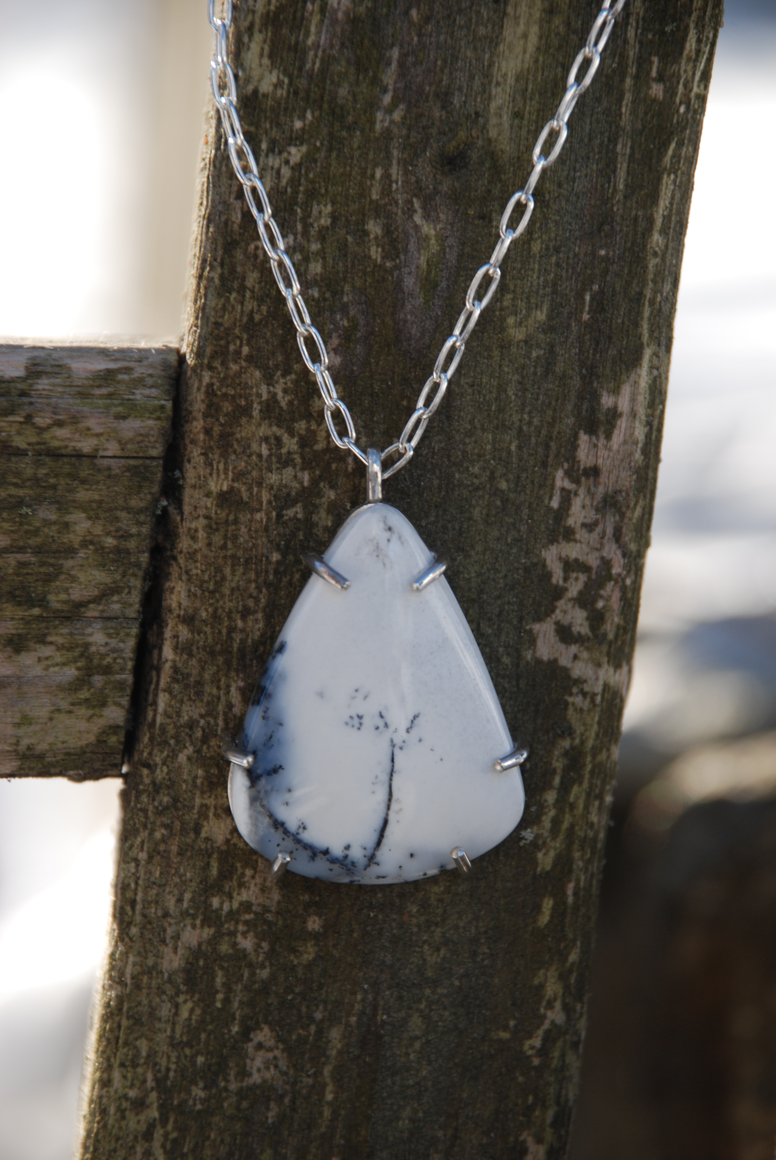 Jasper and Sterling Silver Necklace By Jenne Rayburn