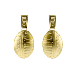 earrings-gold-oval post drop-dreamings-Jenne Rayburn