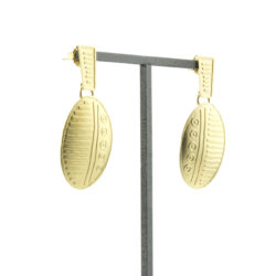 earrings-gold-oval post drop-dreamings-Jenne Rayburn