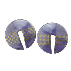 earrings-purple-gold-polka-dot-jenne-rayburn