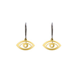 gold-eye-front mini-earrings-handmade-jenne rayburn