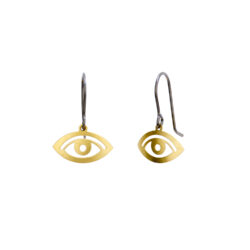 gold-eye-mini-earrings-handmade-jenne rayburn