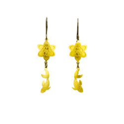 gold-lotus-koi-earrings-handmade-jenne rayburn