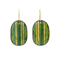 green-enamel-lozenge-earrings-Jenne Rayburn