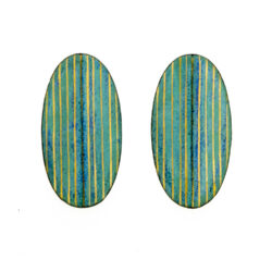 green-enamel-oval-earrings-Jenne Rayburn