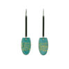 green-enamel-stick flat drop-earrings-Jenne Rayburn