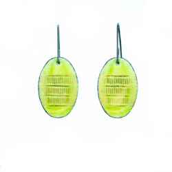 green-lime-enamel-earrings-Jenne Rayburn