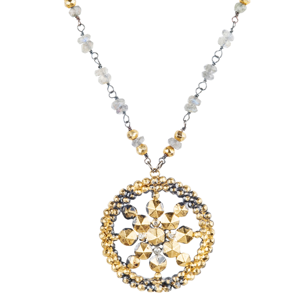 Jenne Rayburn | Faceted Medallion Pendant Necklace