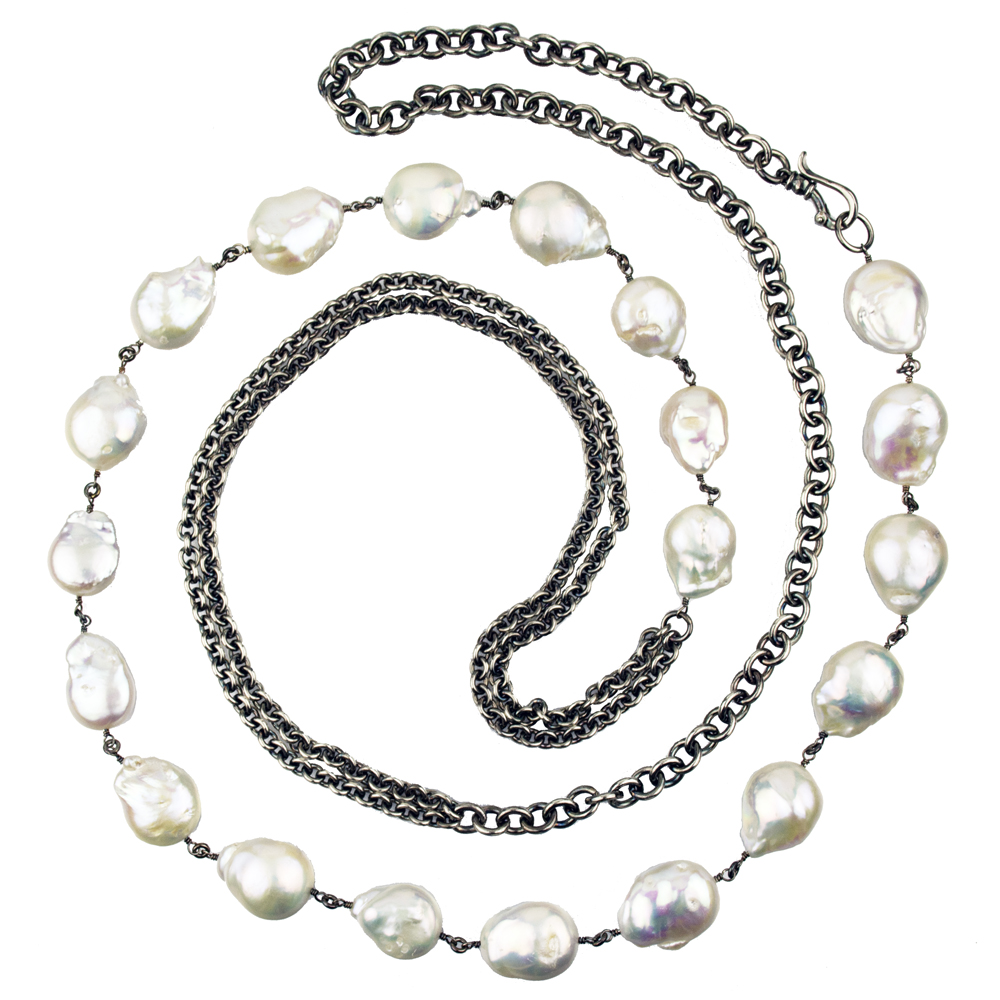 pearls-modern-necklace-chain-silver-jenne rayburn