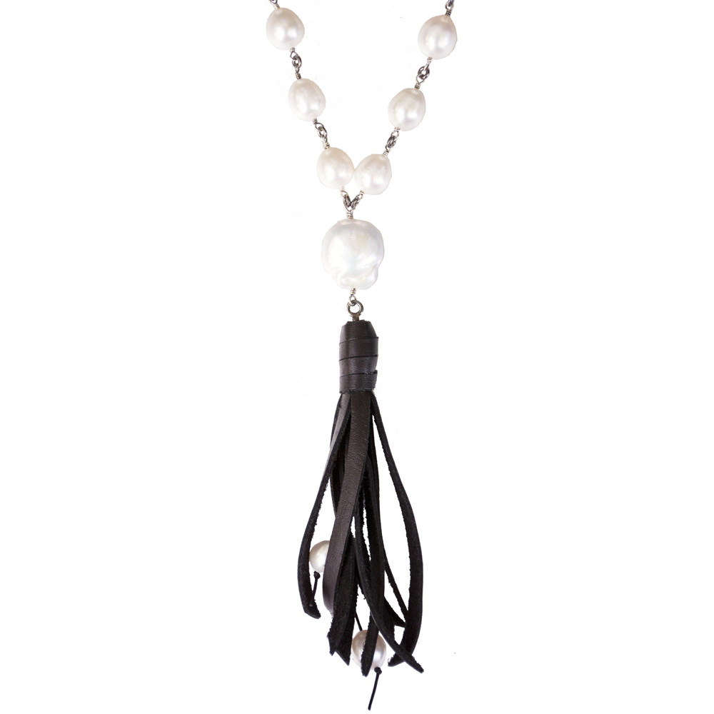 pearl-leather-tassel-chain-necklace-jenne rayburn