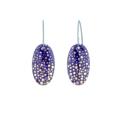 purple-violet-enamel-oval-earrings-Jenne Rayburn