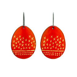 red-enamel-drop-earrings-Jenne Rayburn