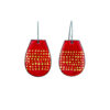 red-enamel-flat drop-earrings-Jenne Rayburn