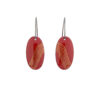 red-enamel-oval-earrings-Jenne Rayburn