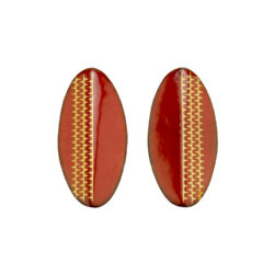 red-enamel-post-oval-earrings-Jenne Rayburn-7219