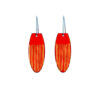 red-orange-enamel-shield-earrings-Jenne Rayburn