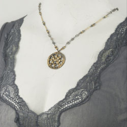 Jenne Rayburn | Faceted Medallion Pendant Necklace