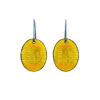 yellow-amber-enamel-oval-earrings-Jenne Rayburn